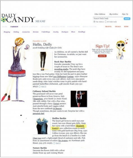 DailyCandy.com  2008
